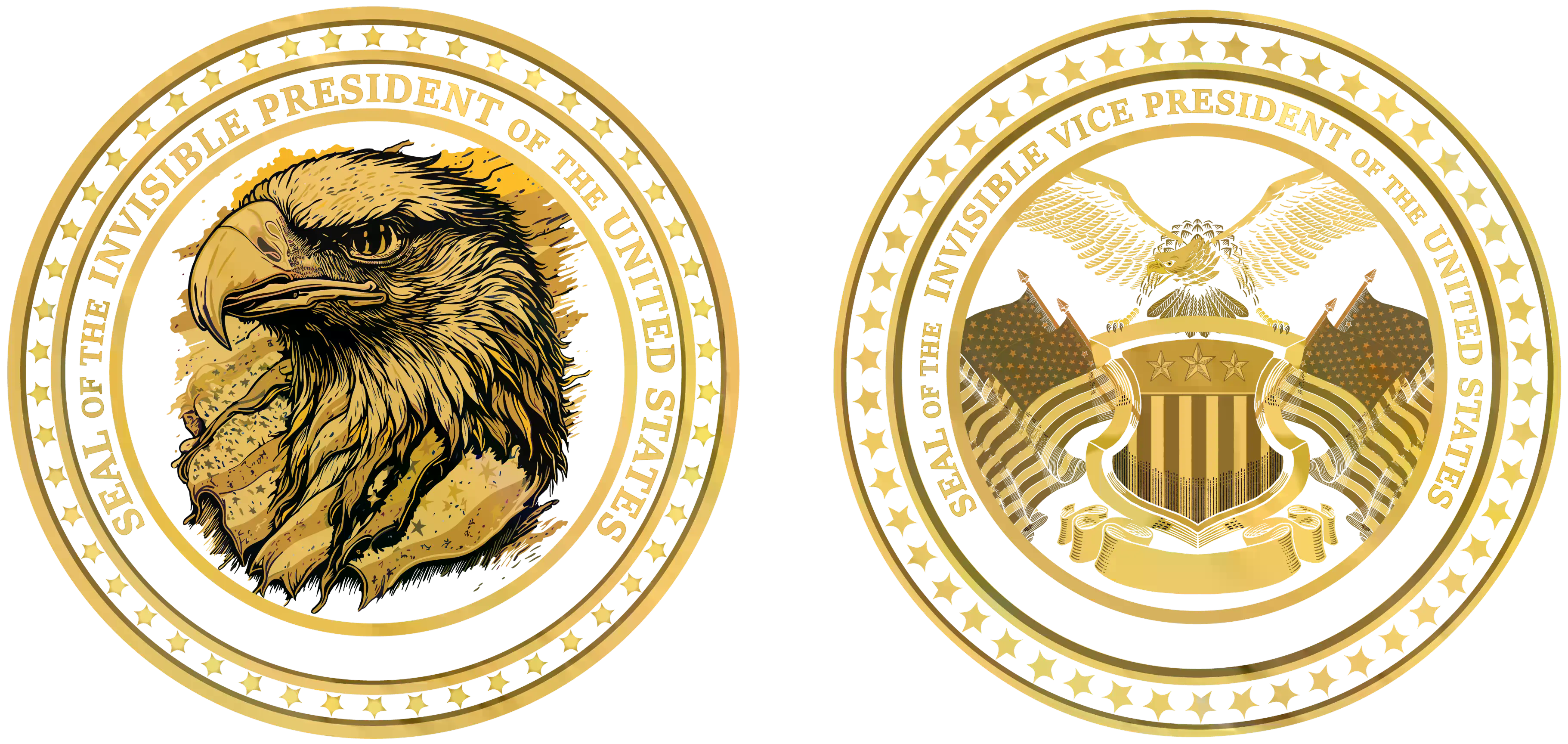 The Invisible President and Vice President Seals